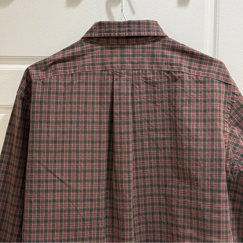 Ralph Lauren Classic Fit Plaid Brushed Flannel Shirt Large - Picture 4 of 9